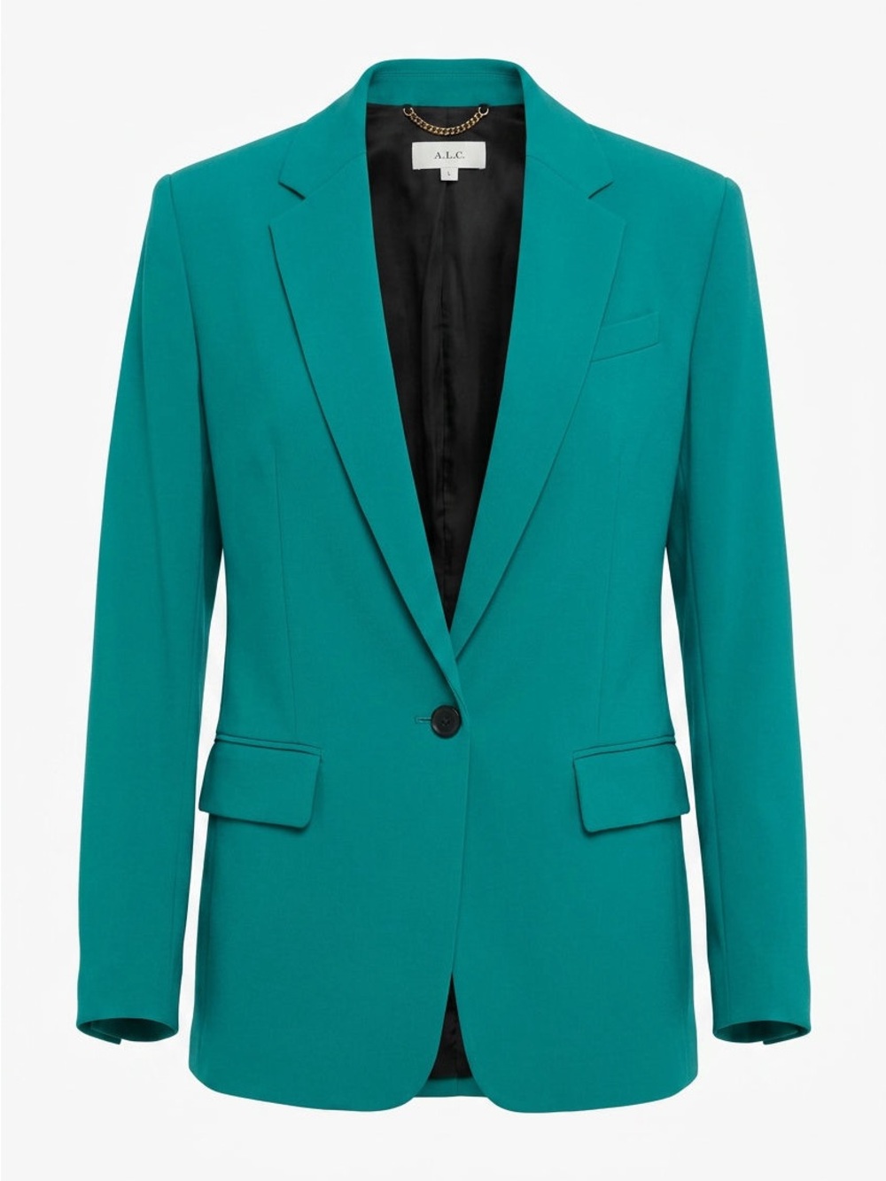 A.L.C. Teal Single-Button Blazer